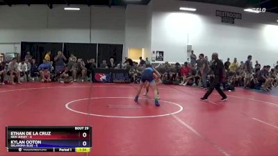 125 lbs Placement Matches (16 Team) - Ethan De La Cruz, New Jersey vs Kylan Ooton, Oklahoma Blue