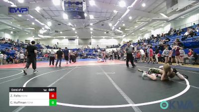 80 lbs Consi Of 4 - Zachariah Felts, Fort Gibson Youth Wrestling vs Carson Huffman, Fort Gibson Youth Wrestling