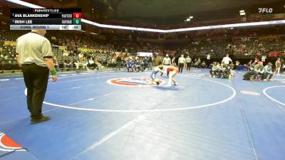 140 Class 2 lbs Cons. Round 1 - Irish Lee, Carthage vs Ava Blankenship, Platte County