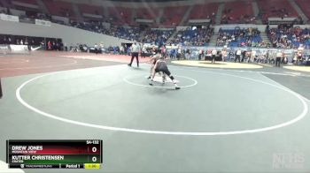 5A-132 lbs Semifinal - Drew Jones, Mountain View vs Kutter Christensen, Crater