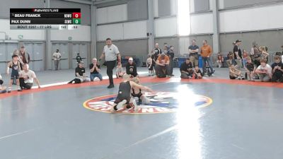 77 lbs Cons. Rd Of 16 - Pax Dunn, Sandpoint Legacy Wrestling Club vs Beau Franck, NorthEast 509 Wrestling Club