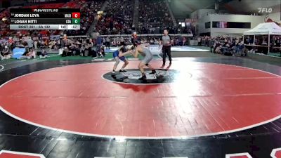 6A 132 lbs Cons. Round 2 - Jordan Loya, Madison vs Logan Nitti, Coeur D Alene