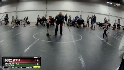 48 lbs Round 1 (4 Team) - Jordan Simone, PA Alliance vs Emerson Toll, Full Circle