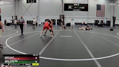 190 lbs Round 5 (8 Team) - Greg Sawyer, Full Circle vs Jack Lilly, South Side WC Blue