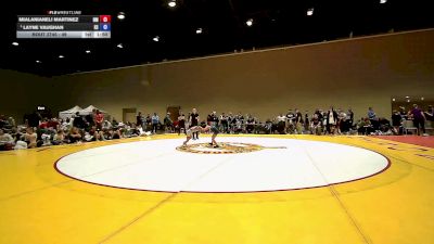 49 lbs Champ. Round 2 - MialaniAneli Martinez, NM vs Layne Vaughan, KS