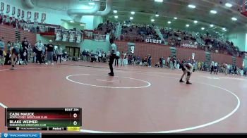 100 lbs Champ. Round 3 - Blake Weimer, Noblesville Wrestling Club vs Cade Mauck, North Posey Wrestling Club