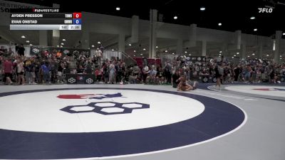 65 lbs Champ. Round 1 - Ayden Presson, Tiger Den Wrestling Club vs Evan Onstad, UW-Whitewater