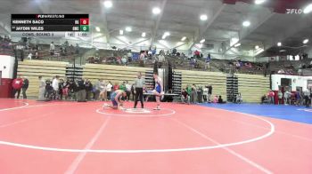 190 lbs Cons. Round 3 - Jaydin Wiles, Greenfield Wrestling Club vs Kenneth Saco, Boone Grove