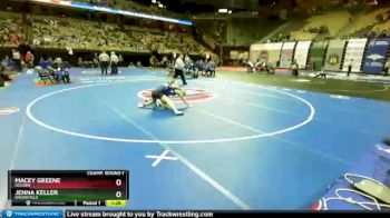 115 Class 1 lbs Champ. Round 1 - Macey Greene, Holden vs Jenna Keller, Brookfield