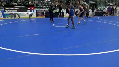126 lbs Cons. Rd Of 16 - Grayson Davis, Moen Wrestling Academy vs Elton Geebli, Iron Rams Wrestling Club