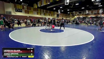 67 lbs 1st Place Match - Jayden Kai Villamil, Socal Grappling Wrestling Club vs Kainoa Sheldahl, Mantanona TC