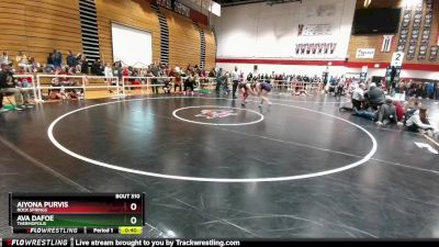 170 lbs Cons. Round 2 - Ava Dafoe, Thermopolis vs Aiyona Purvis, Rock Springs