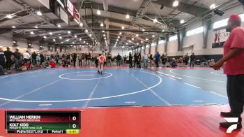 90 lbs Cons. Semi - William Merkin, Best Trained Wrestling vs Kolt Kidd, Mesquite Wrestling Club