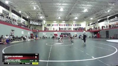 125 lbs Cons. Round 4 - Christian Lopez, Colorado School Of Mines vs Bryson Humphries, Drury