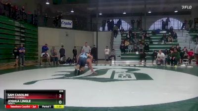 215 lbs Semifinal - Joshua Lingle, Trinity vs Sam Casolini, Bishop O`Connell