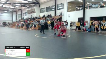 184 lbs Cons. Round 4 - Trescott Duffy, Wabash vs Jeffrey Tubbs, Huntingdon College