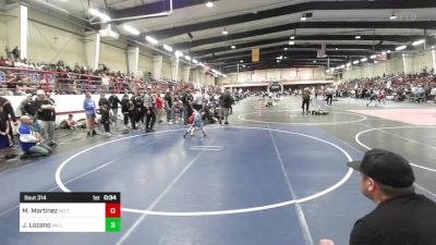 43 lbs Quarterfinal - Massimo Martinez, No Team vs JaCobi Lozano, Valley Bad Boys