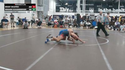 122 lbs Rr Rnd 3 - Brody DiCaprio, Journeymen Black - HSC vs Benjamin Schoeneberger, Grit Mat Club Red - HSC