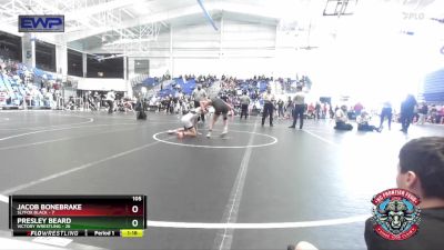 105 lbs Round 1 (4 Team) - Jacob Bonebrake, Slyfox Black vs Presley Beard, Victory Wrestling