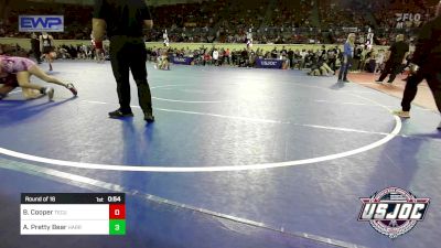 90 lbs Round Of 16 - Brayleigh Cooper, Tecumseh Youth Wrestling vs Avriella Pretty Bear, Harrah Little League Wrestling