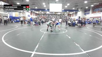 144 lbs Champ. Round 2 - Tyler Higashi, Schurr vs Caleb Benevides, Brawley Union