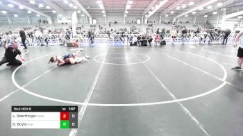 100 lbs Semifinal - Lexi Doerflinger, Ranger Pride Wrestling vs Olivia Boyle, Misfits Girls Wrestling