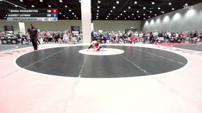 95 lbs 3rd Place Match - Maria Hoegemeyer, The Best Wrestler vs Audrey Layman, Cleveland Highschool Wrestling
