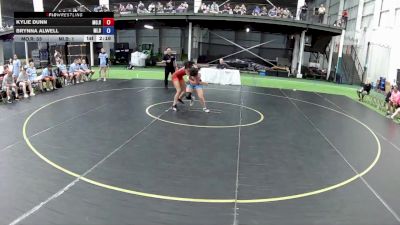 130 lbs Kylie Dunn, Missouri Red vs Brynna Alwell, Michigan Blue