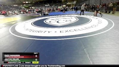 100 lbs Cons. Round 5 - Ashton Miller, Burbank Wrestling Club vs Enzo Nanamkin, Toppenish USA Wrestling Club