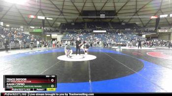 165 lbs Cons. Semi - Trace Defoor, Mat Demon Wrestling Club vs Gavin Czifro, Inland Northwest Wrestling Training Center