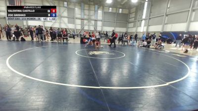 U15 Women - 58 lbs Cons. Round 3 - Valentina Castillo, CA vs Zoe Grishko, ID