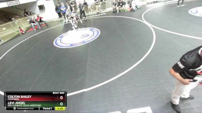 63 lbs Cons. Round 4 - Colton Bailey, California vs Levi Angel, San Clemente Youth Wrestling