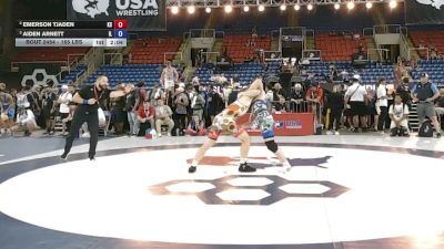 165 lbs Cons. Sub-semis - Emerson Tjaden, Kansas vs Aiden Arnett, Illinois