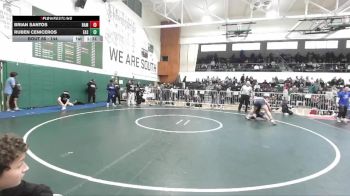 144 lbs Champ. Round 1 - Ruben Ceniceros, Eastside vs Brian Santos, Ramona (Riverside)