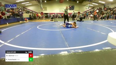 60 lbs Consi Of 8 #2 - William Bohner, Buck Pride Wrestling vs Krew Koscheski, Tiger Trained Wrestling