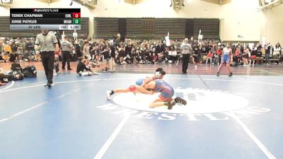 97 lbs Rr Rnd 2 - Terek Chapman, ICWL Bruisers Club - ESC vs Junie Patkus, Maine Hammahs - ESC