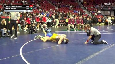 3A-138 lbs Cons. Round 3 - Miles Vander Velde, Council Bluffs Abraham Lincoln vs Aiden Winkie, Ankeny