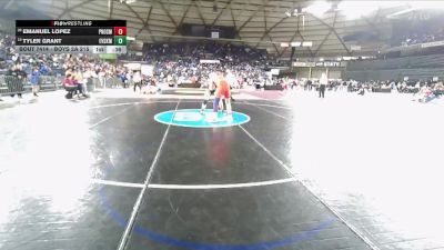 Boys 2A 215 lbs Cons. Round 1 - Emanuel Lopez, Prosser vs Tyler Grant, East Valley (Spokane)