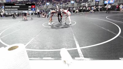 138 lbs Consi Of 4 - Colton Cummins, Juneau Tornados vs Karlin Ducote, Sulphur Jr. Storm