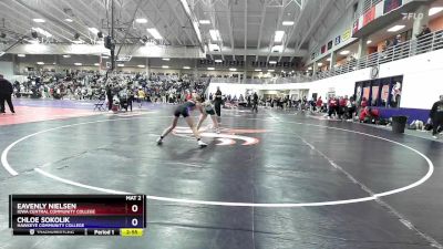 131 lbs Champ. Round 1 - Eavenly Nielsen, Iowa Central Community College vs Chloe Sokolik, Hawkeye Community College