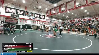 220 lbs Champ. Round 2 - Chase Bergeson, Temecula Valley vs Jayden Rojas, Nogales