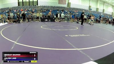 94 lbs Semifinal - Bradley Bauman, OH vs Kolten Land, IN