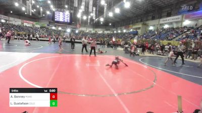 54 lbs Consi Of 4 - Azerijah Bonney, Pomona Elite vs Landon Gustafson, Colorado Outlaws