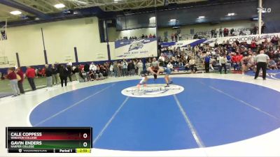 141 lbs Cons. Round 1 - Cale Coppess, Wheaton College vs Gavin Enders, Harper College