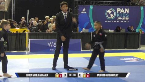 Jacob Mhar Bagaygay vs Lucca Moreira Franca 2025 Pan Kids Jiu-Jitsu IBJJF Championship