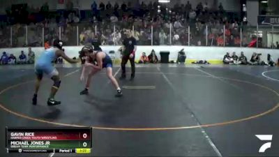 155 lbs Quarterfinal - Gavin Rice, Harper Creek Youth Wrestling vs Michael Jones Jr, Dream Team Performance