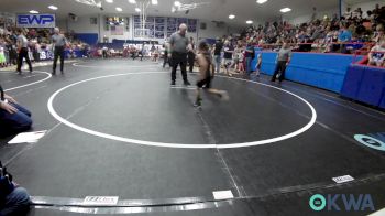 46 lbs Round Of 16 - Logan Snyder, Hennessey Takedown Club vs Desmond Proctor, Henryetta Knights Wrestling Club