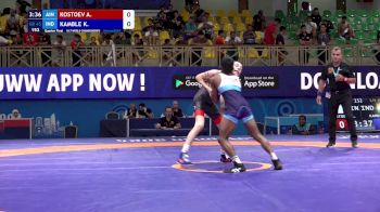 45 kg 1/4 Final - Aslanbek Kostoev, Individual Neutral Athletes vs Kedar Kamble, India