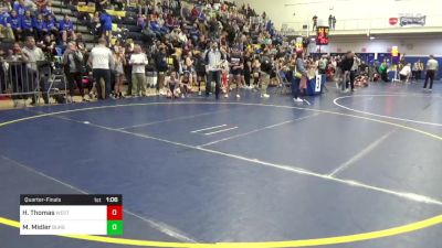 96 lbs Quarterfinal - Harper Thomas, West Allegheny vs McKinley Midler, Burgettstown