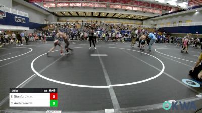 90 lbs Rr Rnd 2 - Zachery Stanford, Noble Takedown Club vs Case Anderson, Comanche Takedown Club